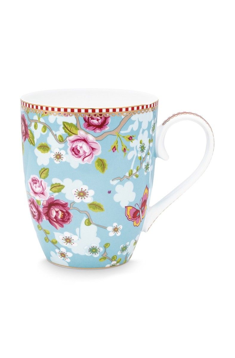 Early Bird Mug large Chinese Rose Blue | Pip Studio the Official website