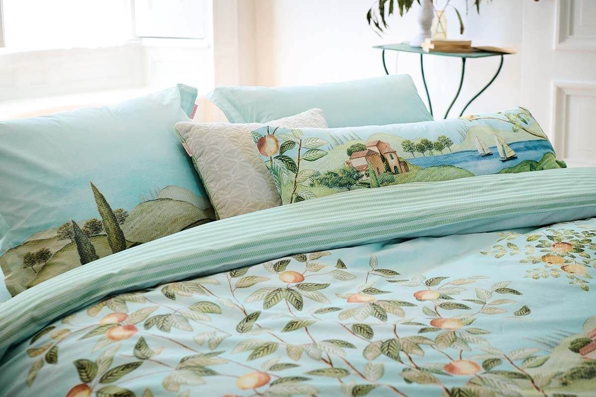 pip studio housse de couette + taie percale Pip Paradise Green