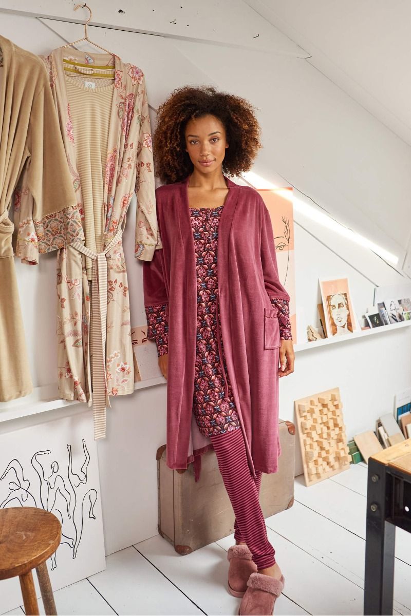 Desiree Long Sleeve Nightdress Que si Que no Brown