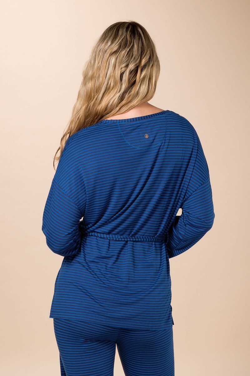 Timberly Top Lange Ärmeln Little Sumo Stripe Blau