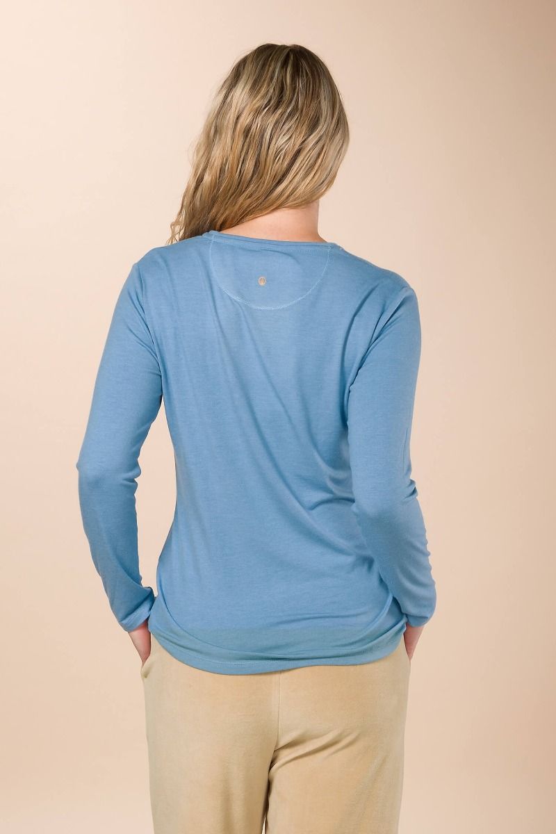 Tom Long Sleeve Top Melee Solid Light Blue