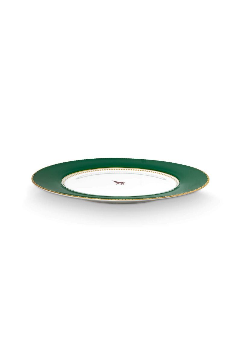 Dinner Plate Love Birds Dark Green 26.5cm