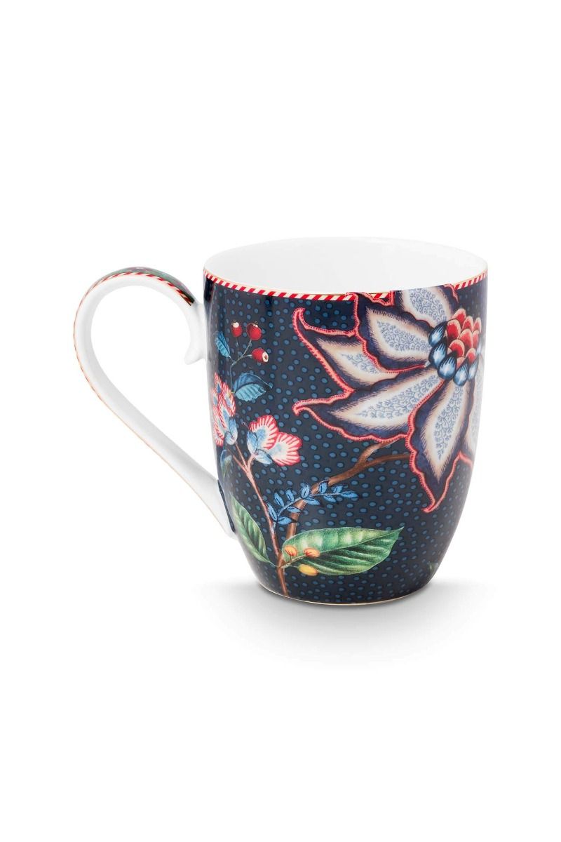 Mug XL Flower Blues Blue