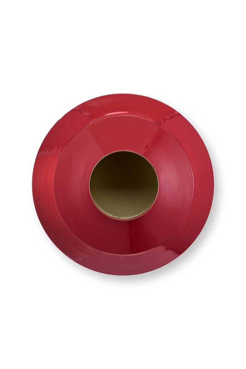 Vase en Métal Rouge Moyen 35cm