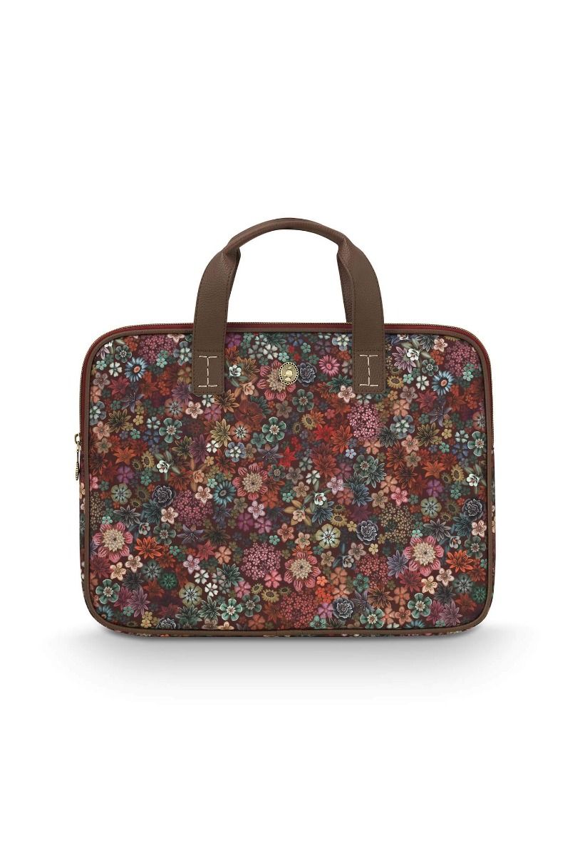 Olivia Sac d'Ordinateur Portable Tutti i Fiori Rouge