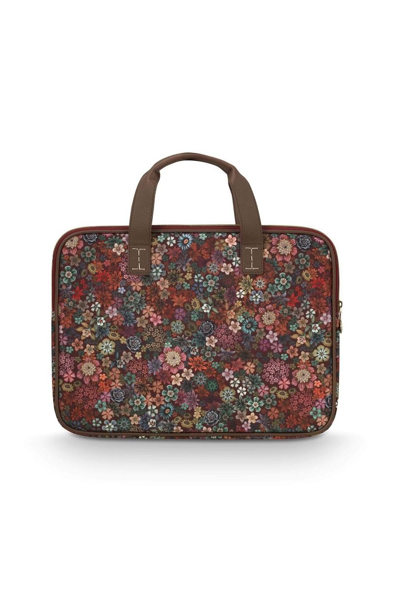 Olivia Sac d'Ordinateur Portable Tutti i Fiori Rouge