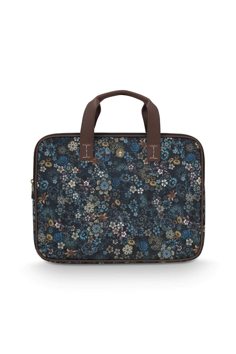 Olivia Sac d'Ordinateur Portable Tutti i Fiori Bleu