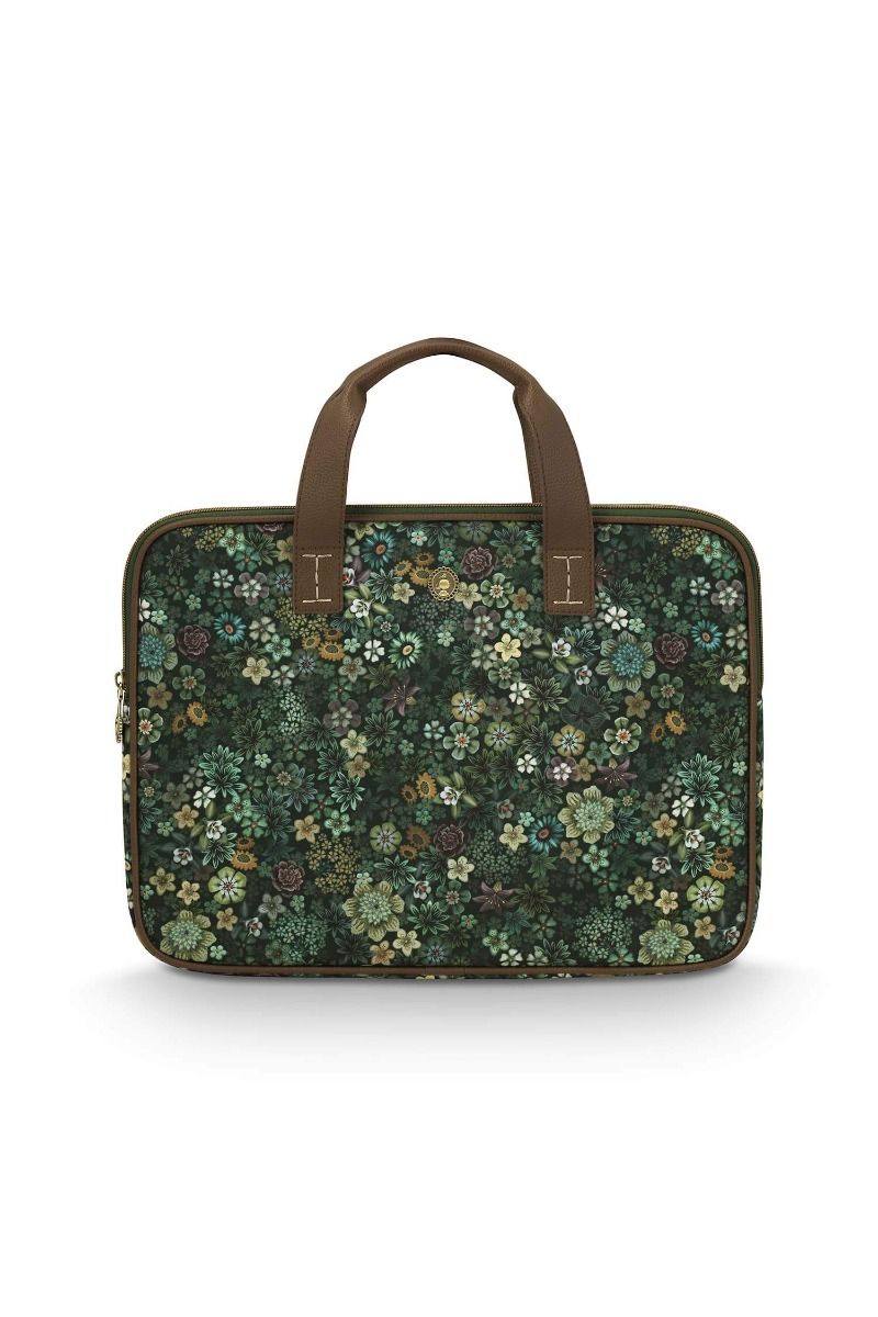 Olivia Laptop Bag Tutti i Fiori Green