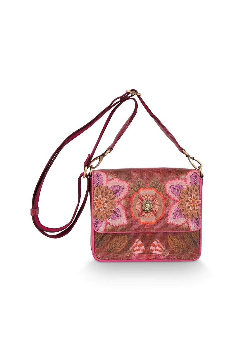 Fenna Sac Bandoulière Petit Flores Felices Rouge