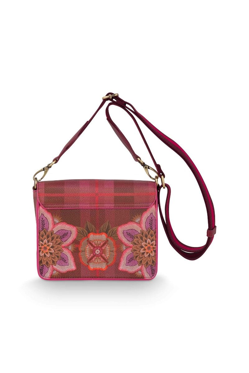 Fenna Cross Body Bag Small Flores Felices Red