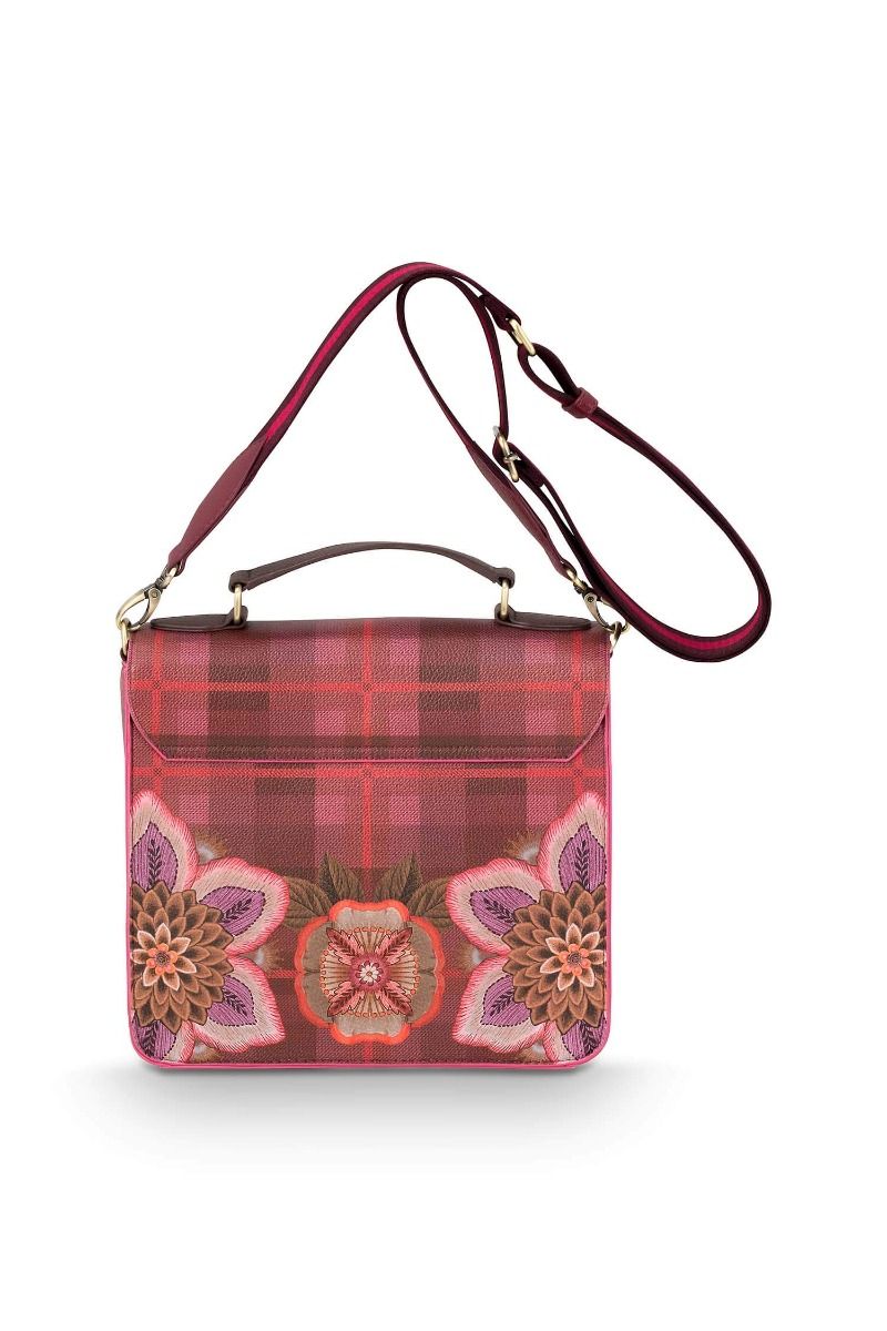 Frances Cross Body Bag Flores Felices Red