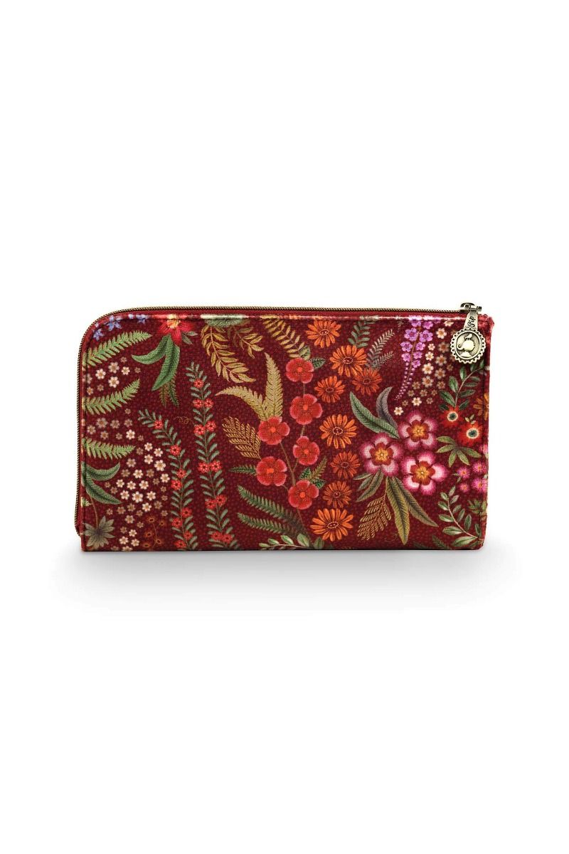 Cloe Cosmetic Zipper Pouch Querida Red