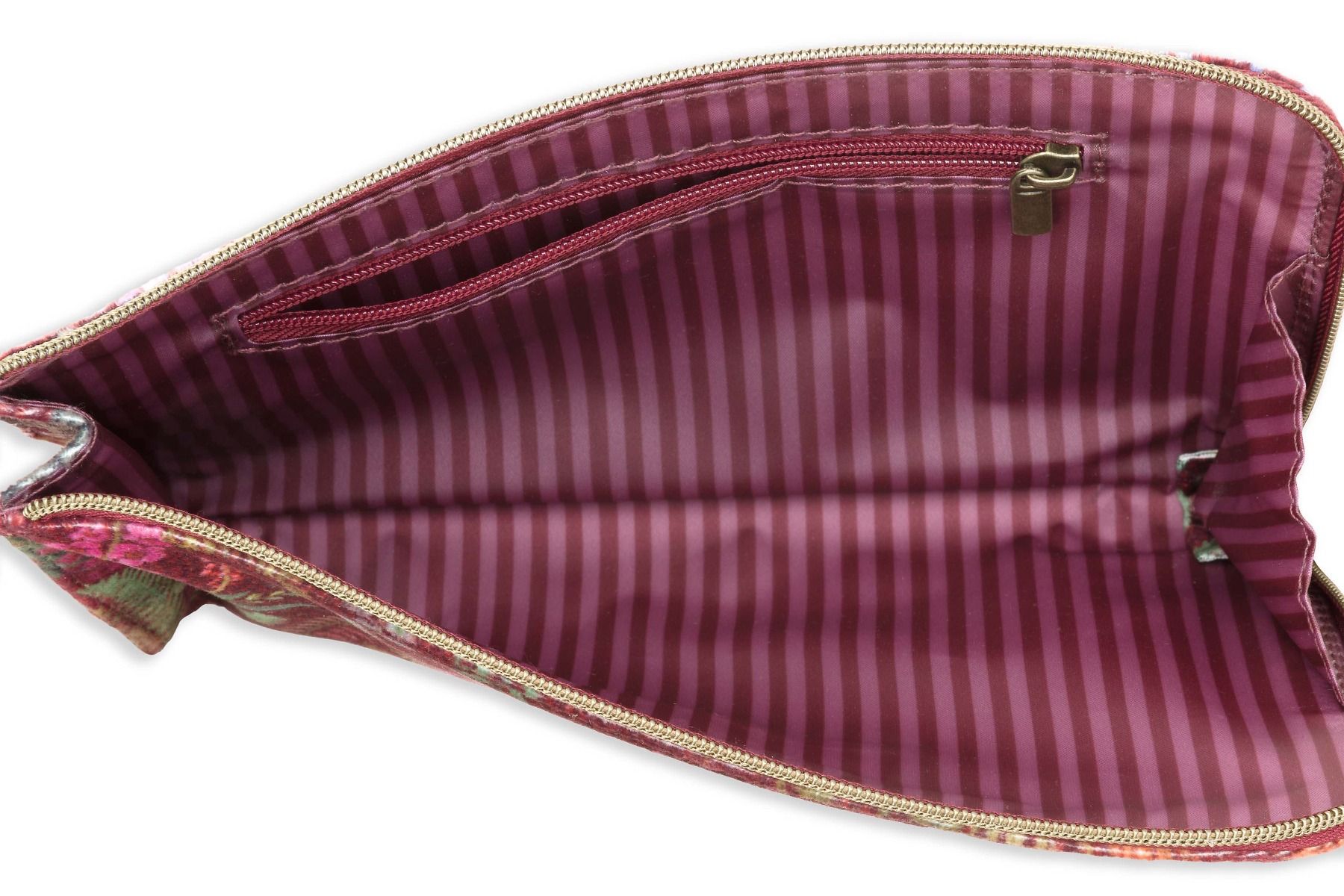 Cloe Cosmetic Zipper Pouch Querida Red