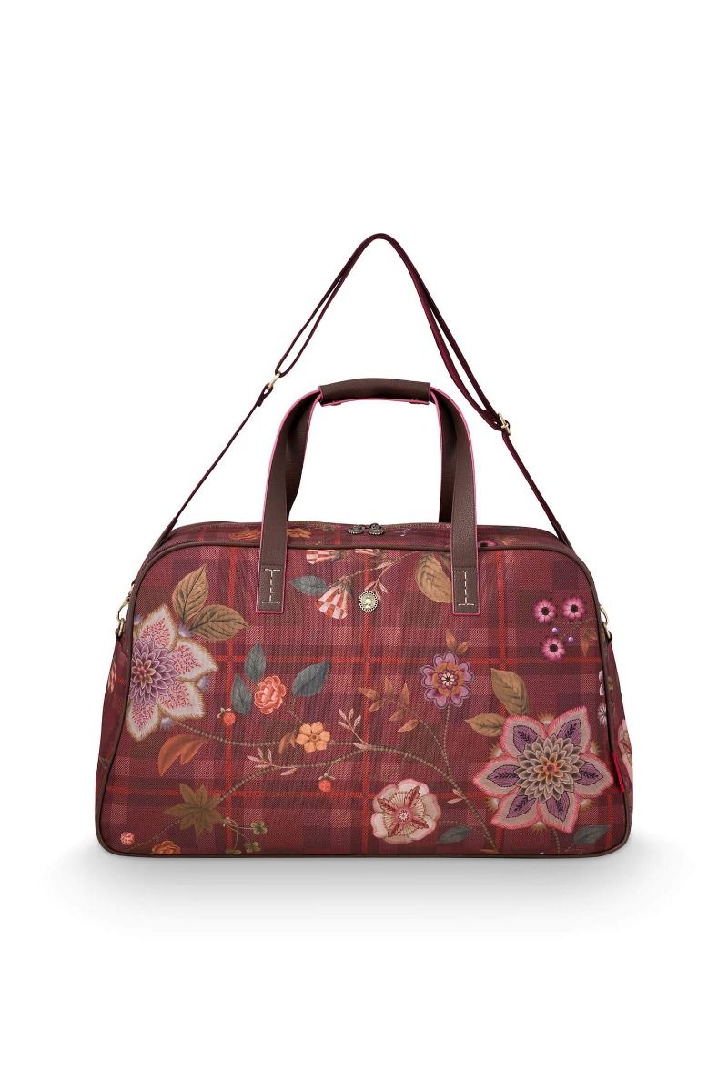 Tovy Reisetaschen Mittelgross Flores Felices Rot