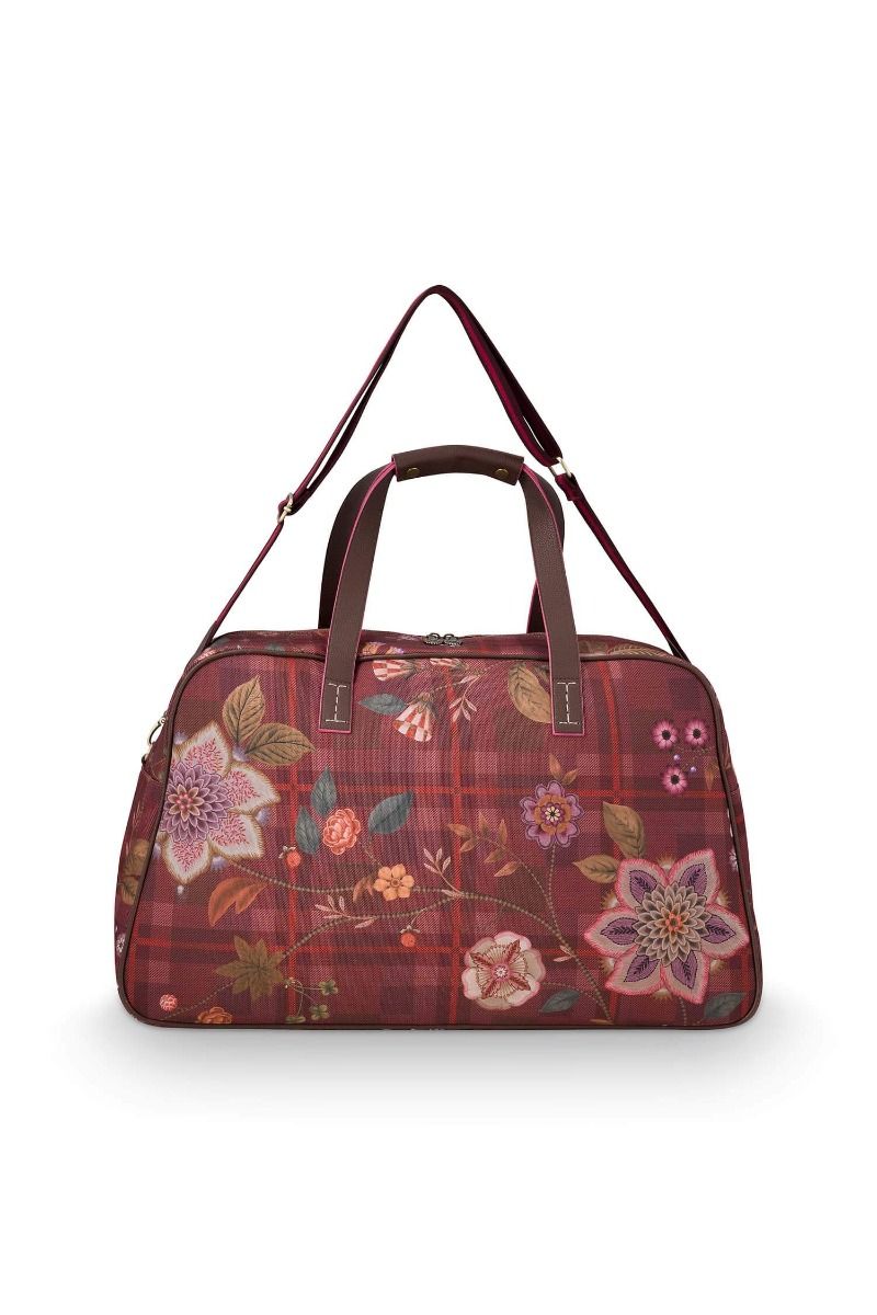 Tovy Weekend Bag Medium Flores Felices Red