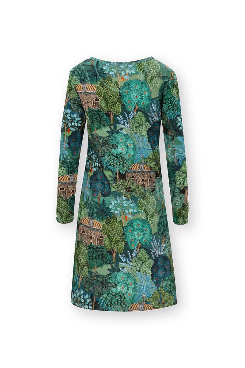 Dana Long Sleeve Nightdress Jardin de Noche Blue