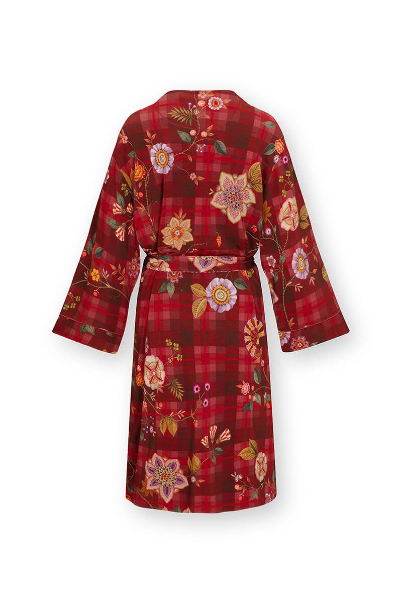 Naomi Kimono Flores Felices Red