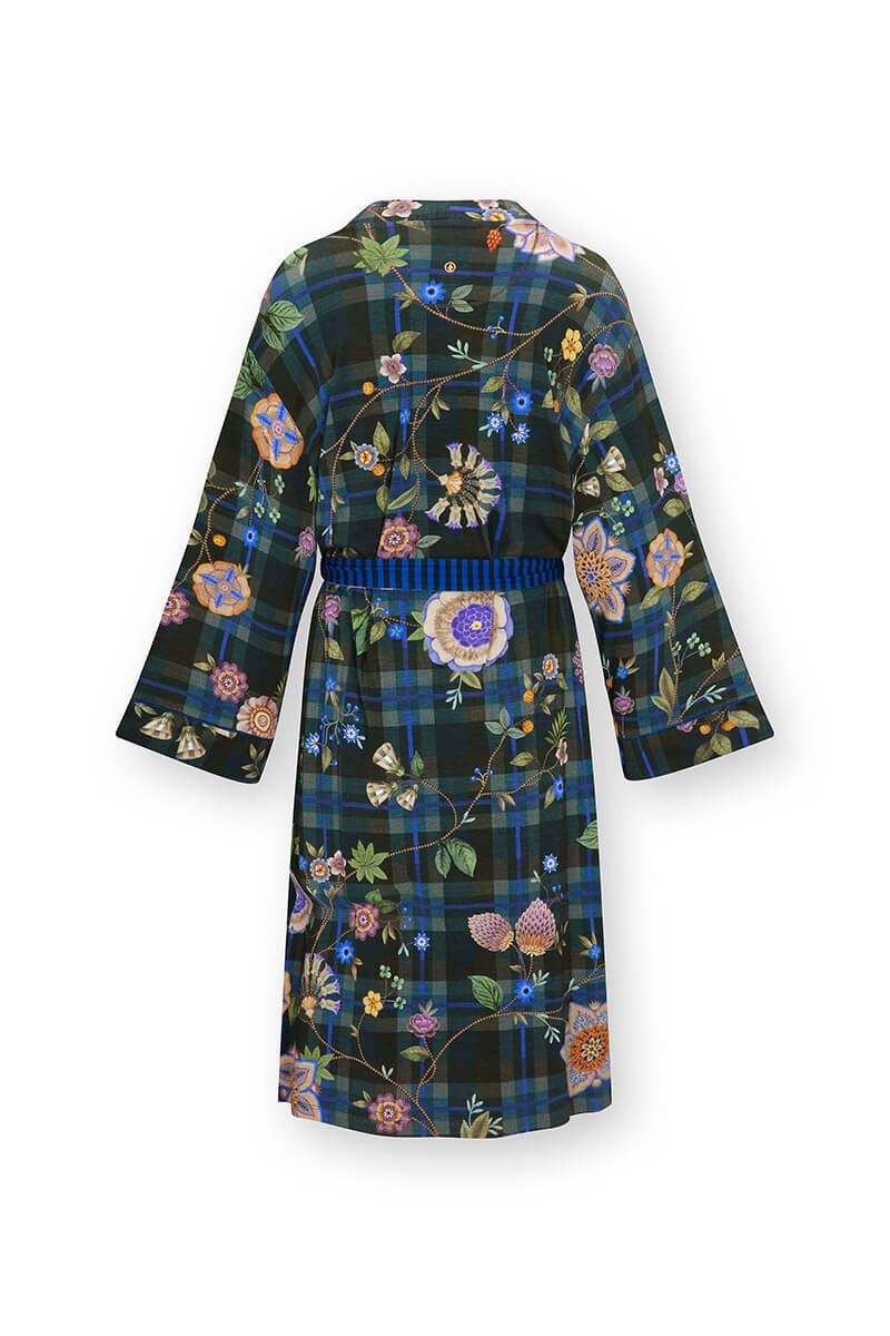 Naomi Kimono Flores Felices Blue Foncé