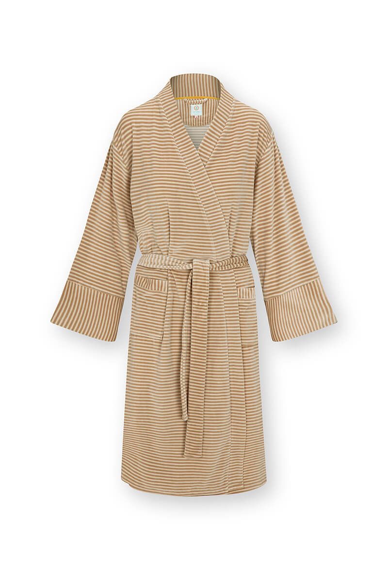 Naomi Kimono Velvet Little Sumo Stripe Sand