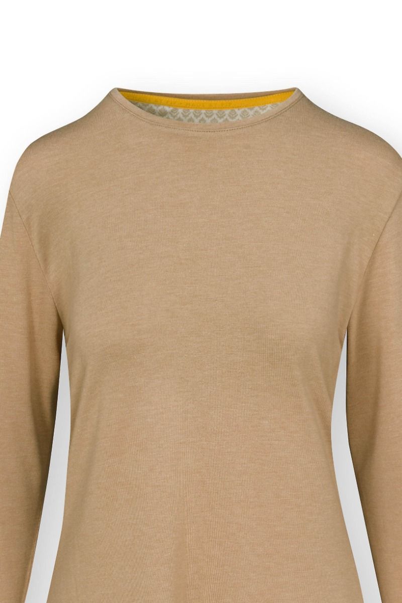 Tom Long Sleeve Top Melee Solid Camel