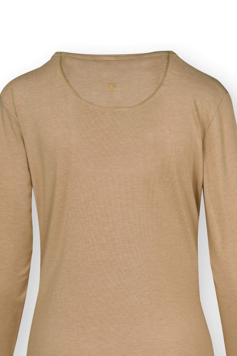 Tom Long Sleeve Top Melee Solid Camel