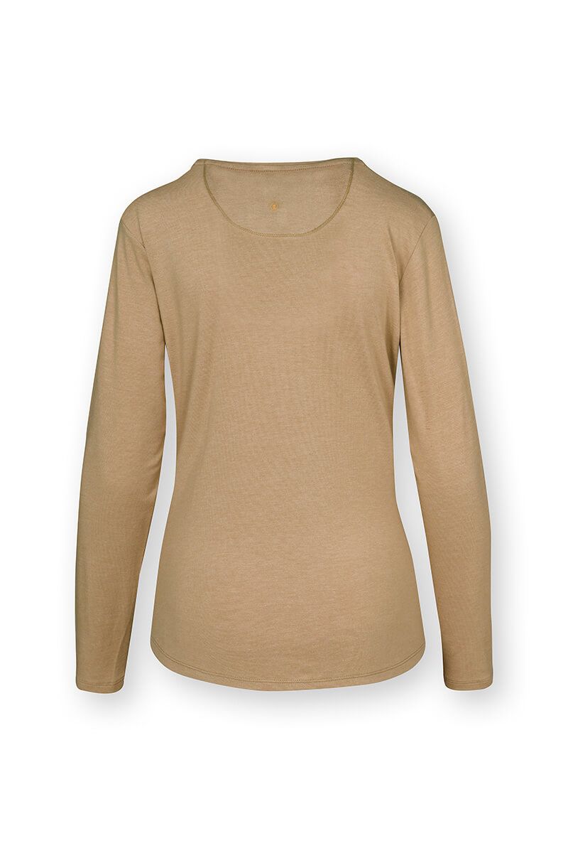 Tom Long Sleeve Top Melee Solid Camel