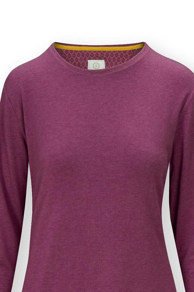 Tom Long Sleeve Top Melee Solid Dark Pink