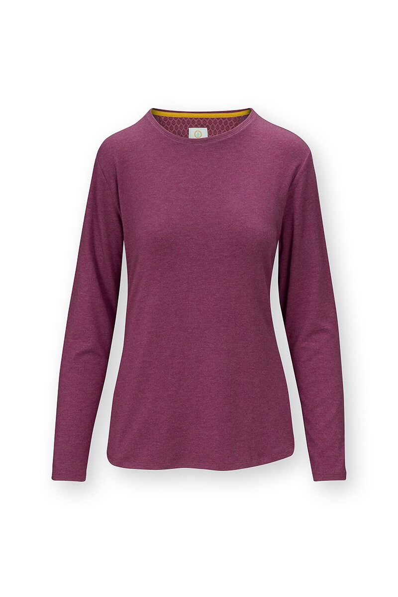 Tom Long Sleeve Top Melee Solid Dark Pink