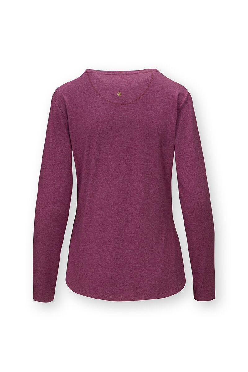 Tom Long Sleeve Top Melee Solid Dark Pink