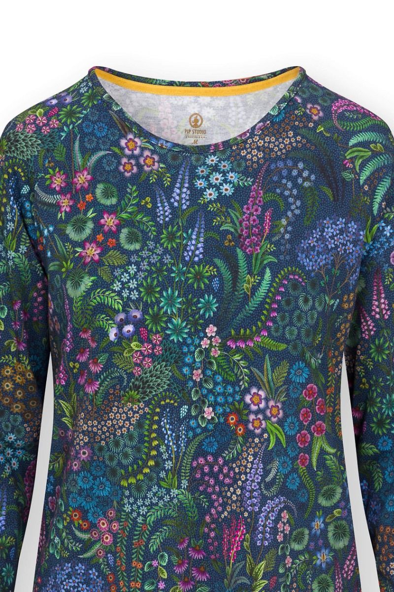 Tina Long Sleeve Top Querida Blue