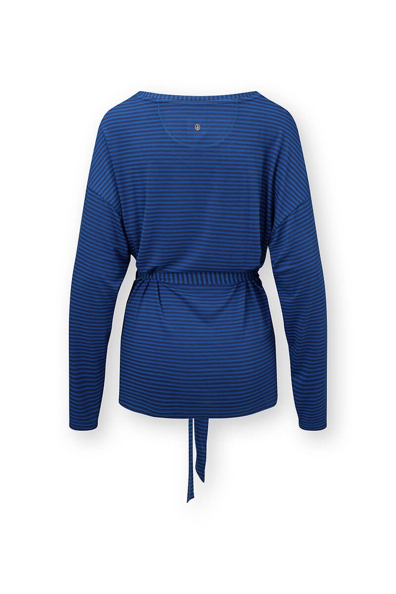 Timberly Top Lange Ärmeln Little Sumo Stripe Blau