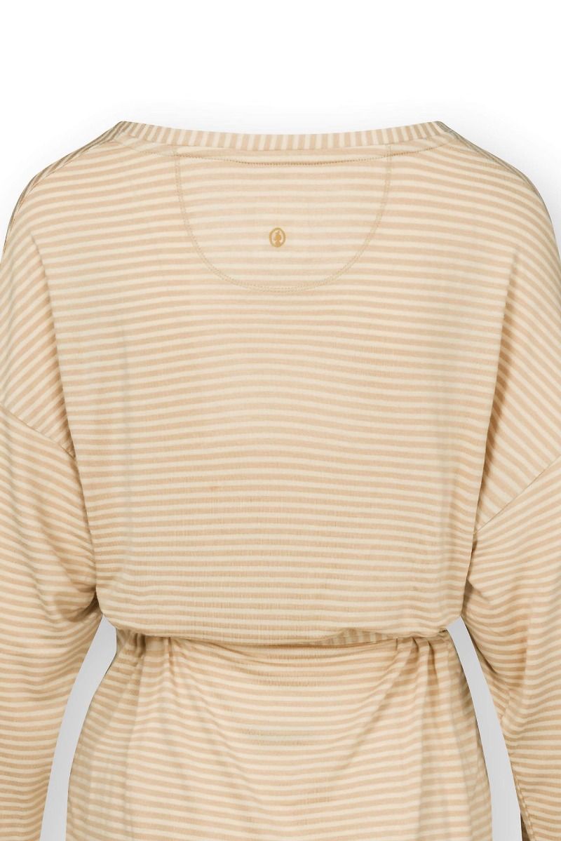 Timberly Long Sleeve Top Little Sumo Stripe Sand