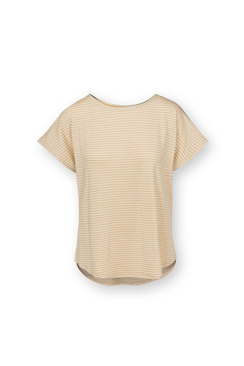 Tatum Top Kurze Ärmeln Little Sumo Stripe Sand