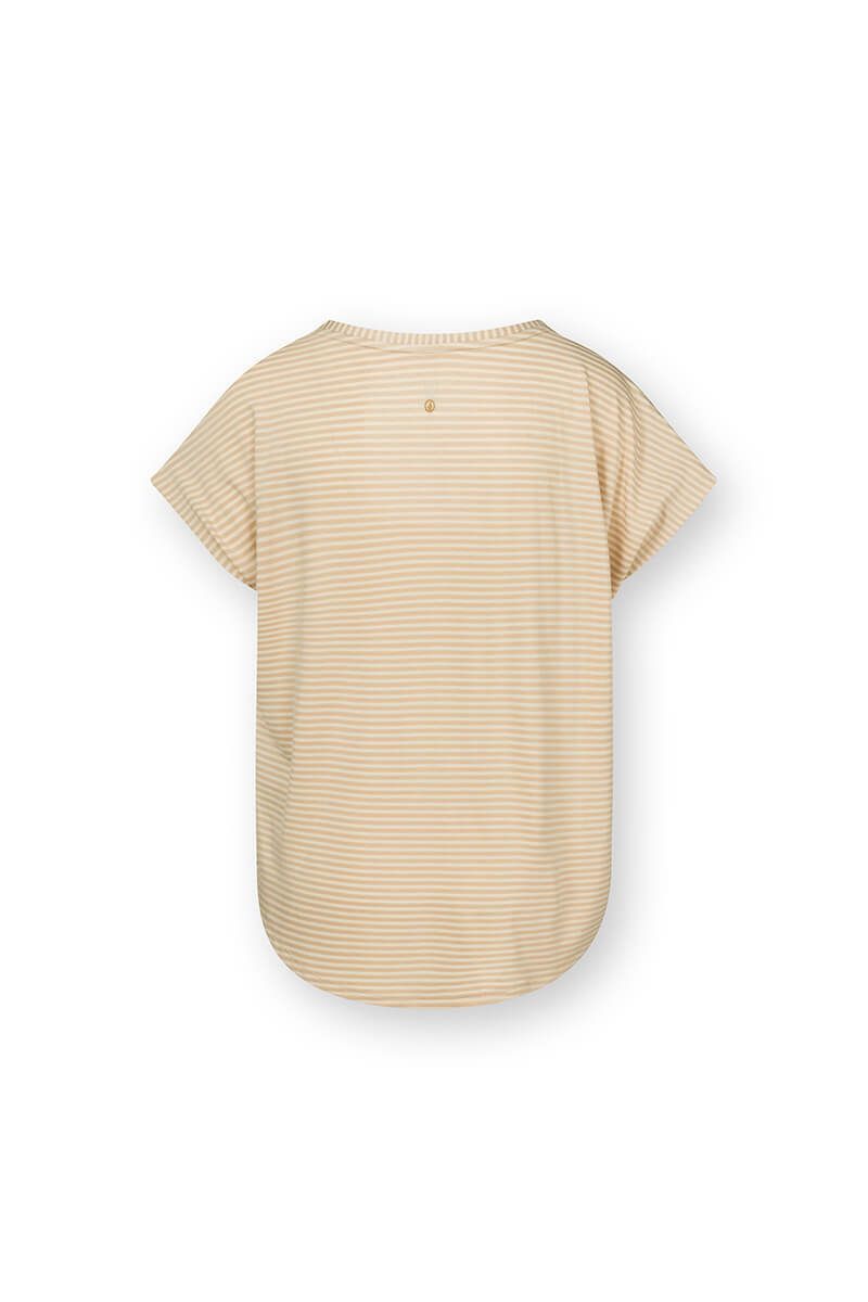 Tatum Top Kurze Ärmeln Little Sumo Stripe Sand