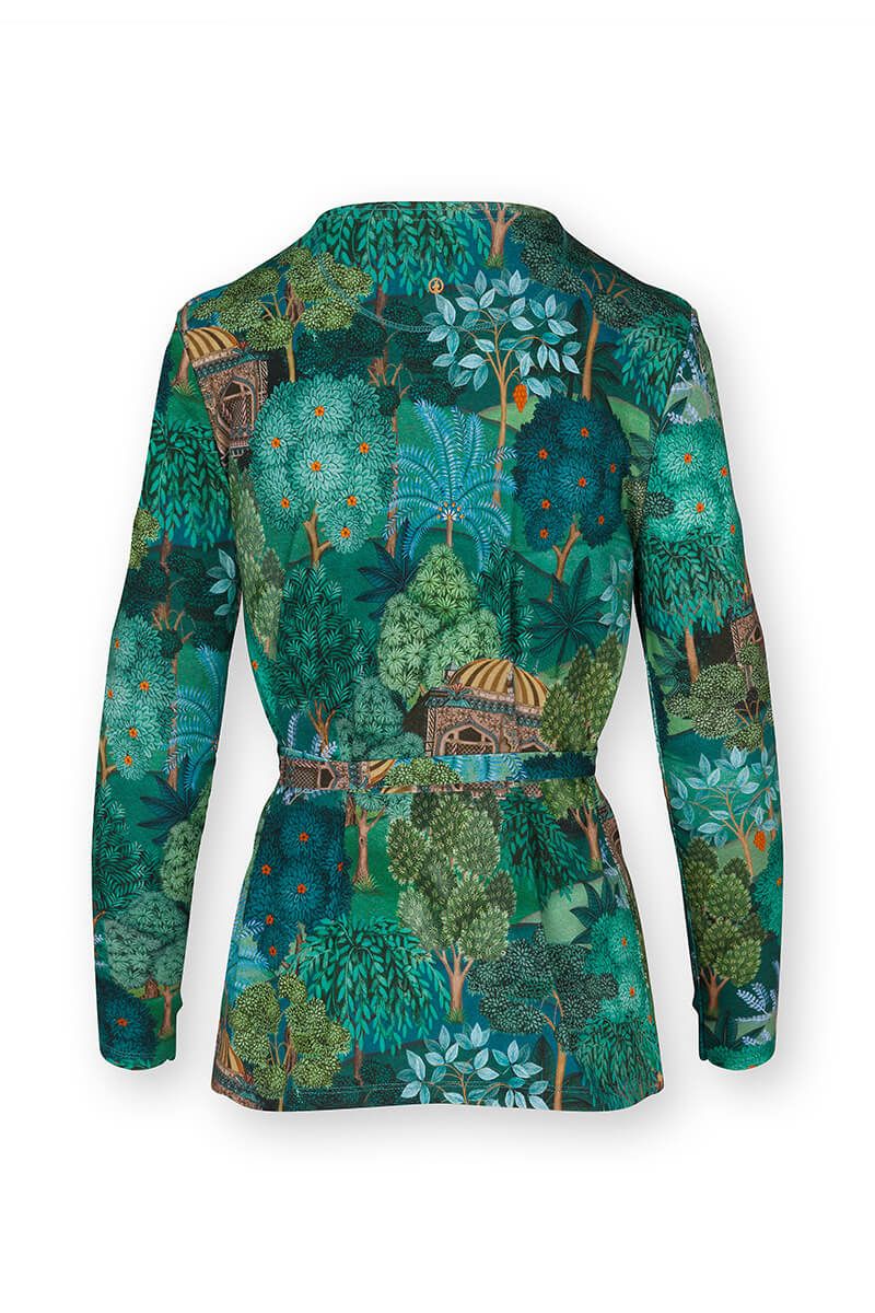 Teagan Jacke Lange Ärmeln Jardin de Noche Blau