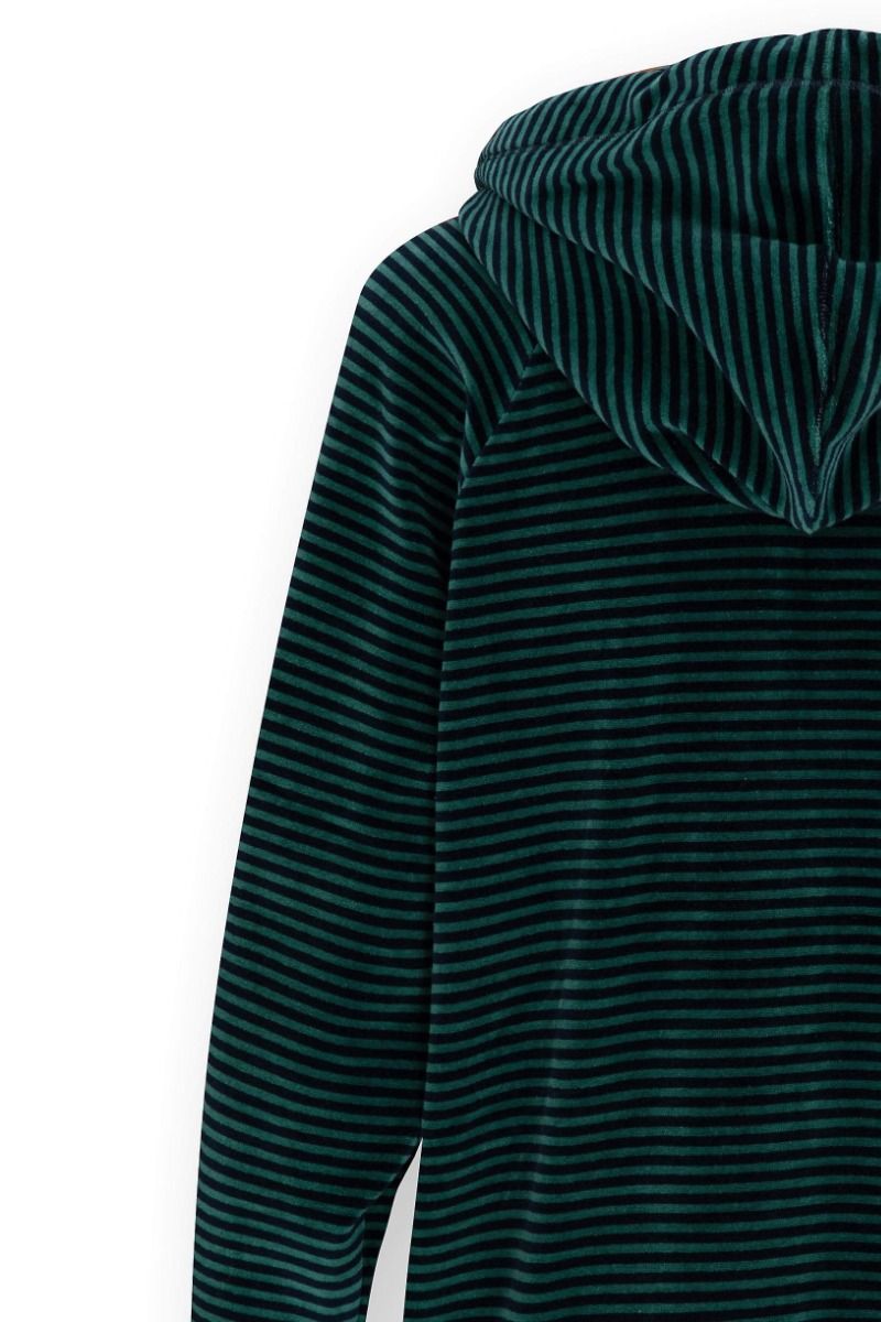 Tamari Sweater Velvet Little Sumo Stripe Blue Green