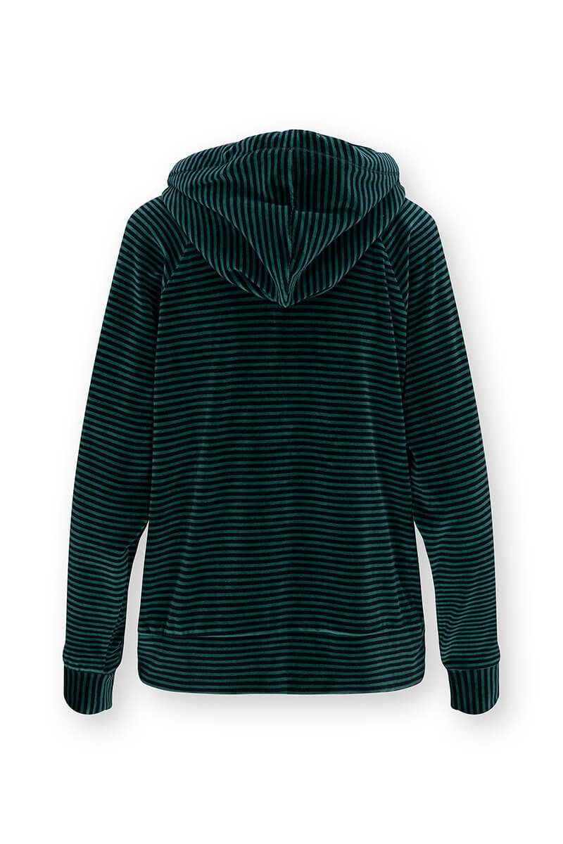 Tamari Sweater Velvet Little Sumo Stripe Blue Green