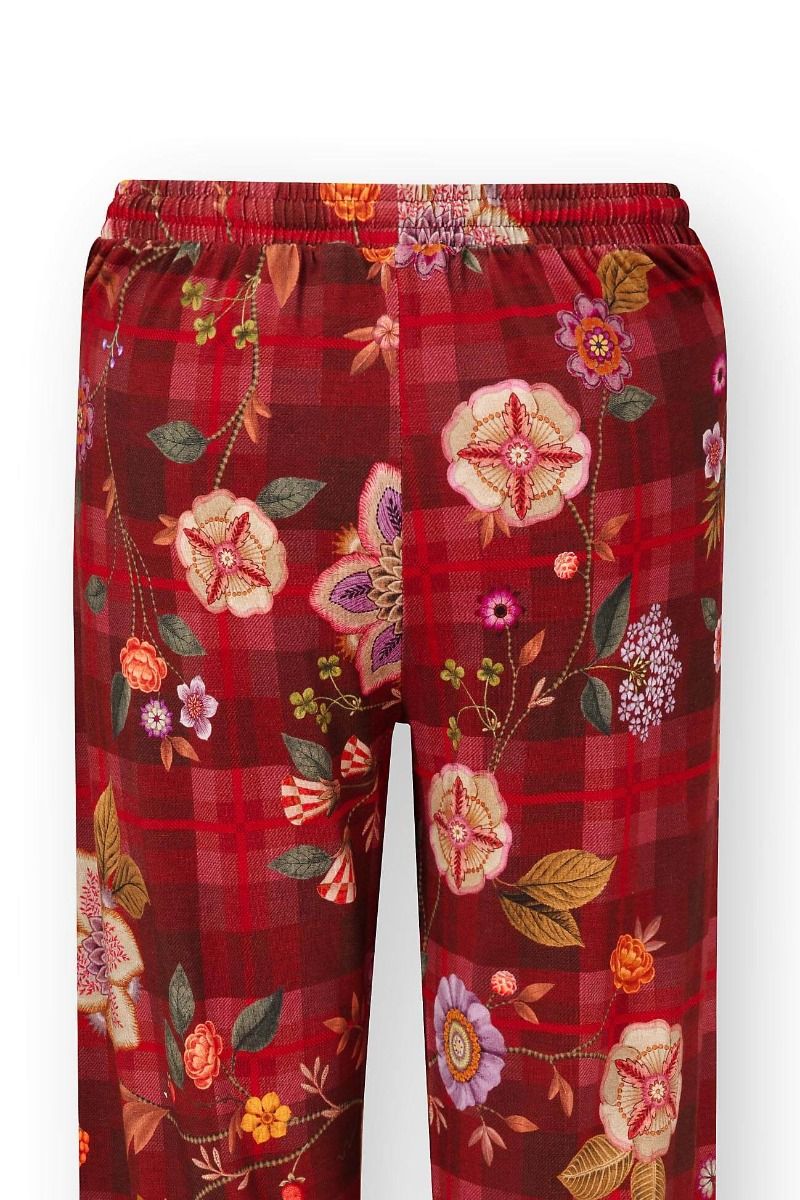 Belin Long Trousers Flores Felices Red