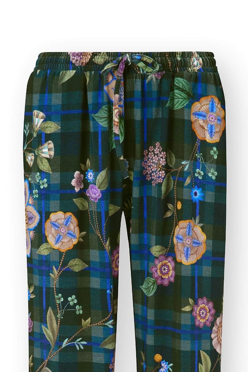 Belin Long Trousers Flores Felices Dark Blue