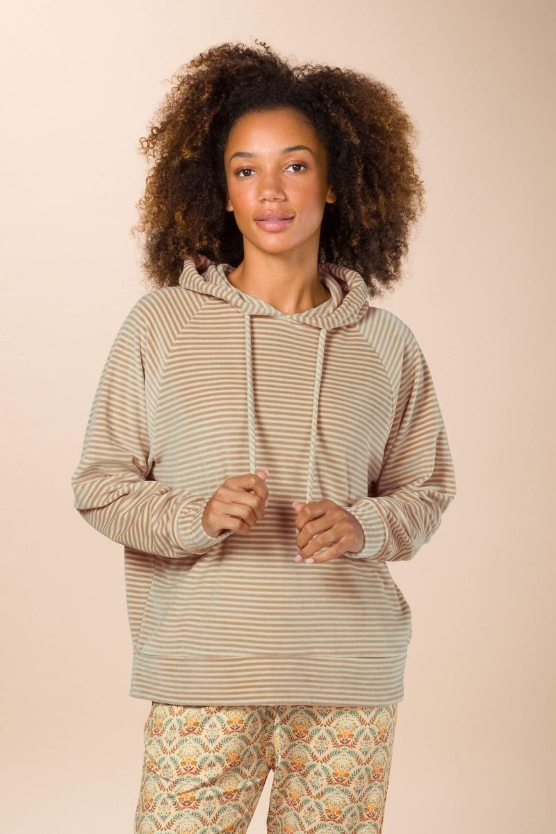 Tamari Sweater Velvet Little Sumo Stripe Sand