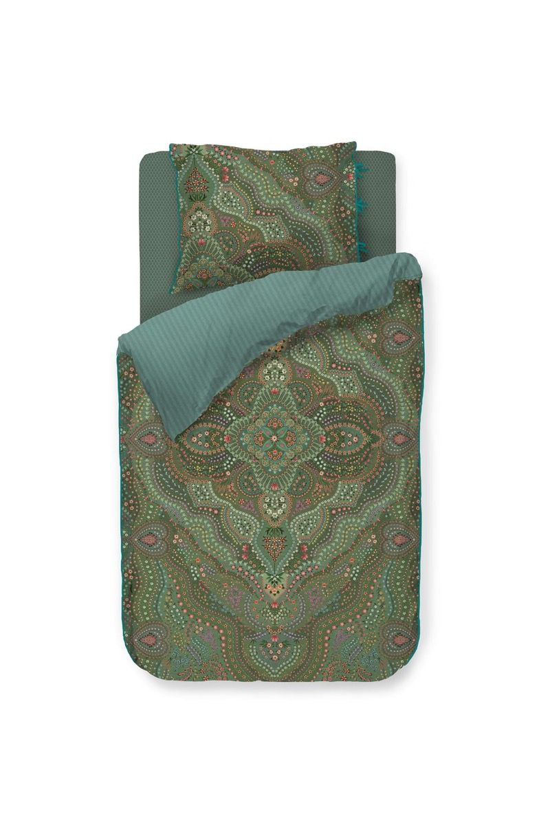 Ensemble housse de couette Alfombra Vert