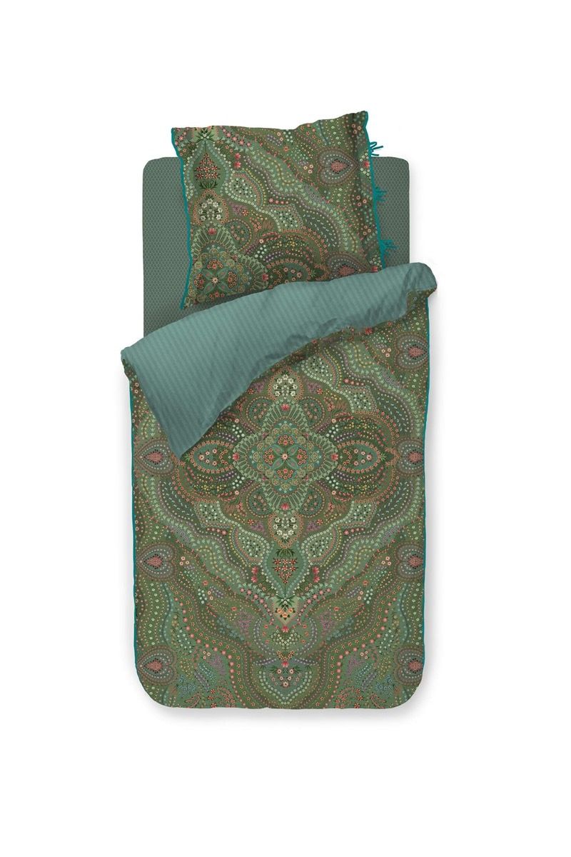 Ensemble housse de couette Alfombra Vert