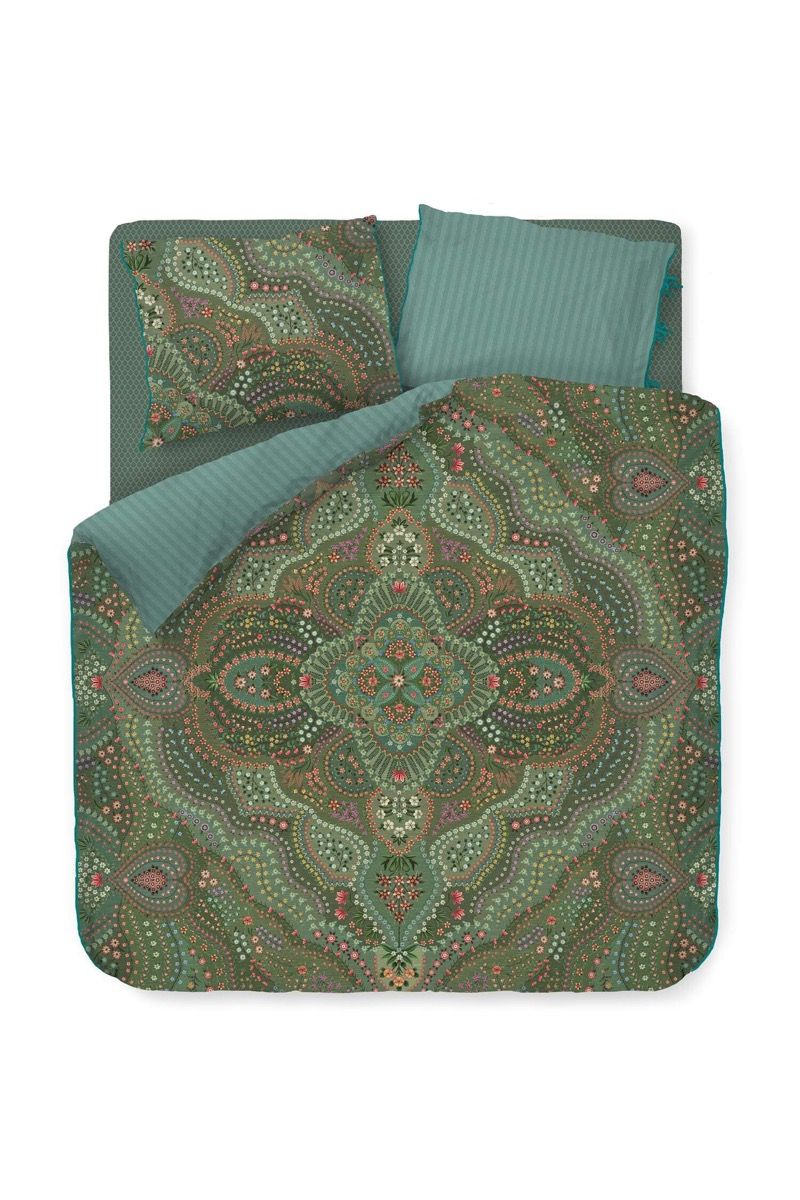 Ensemble housse de couette Alfombra Vert