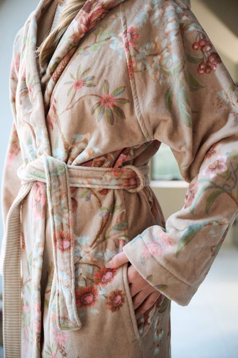 Bathrobe Secret Garden Khaki