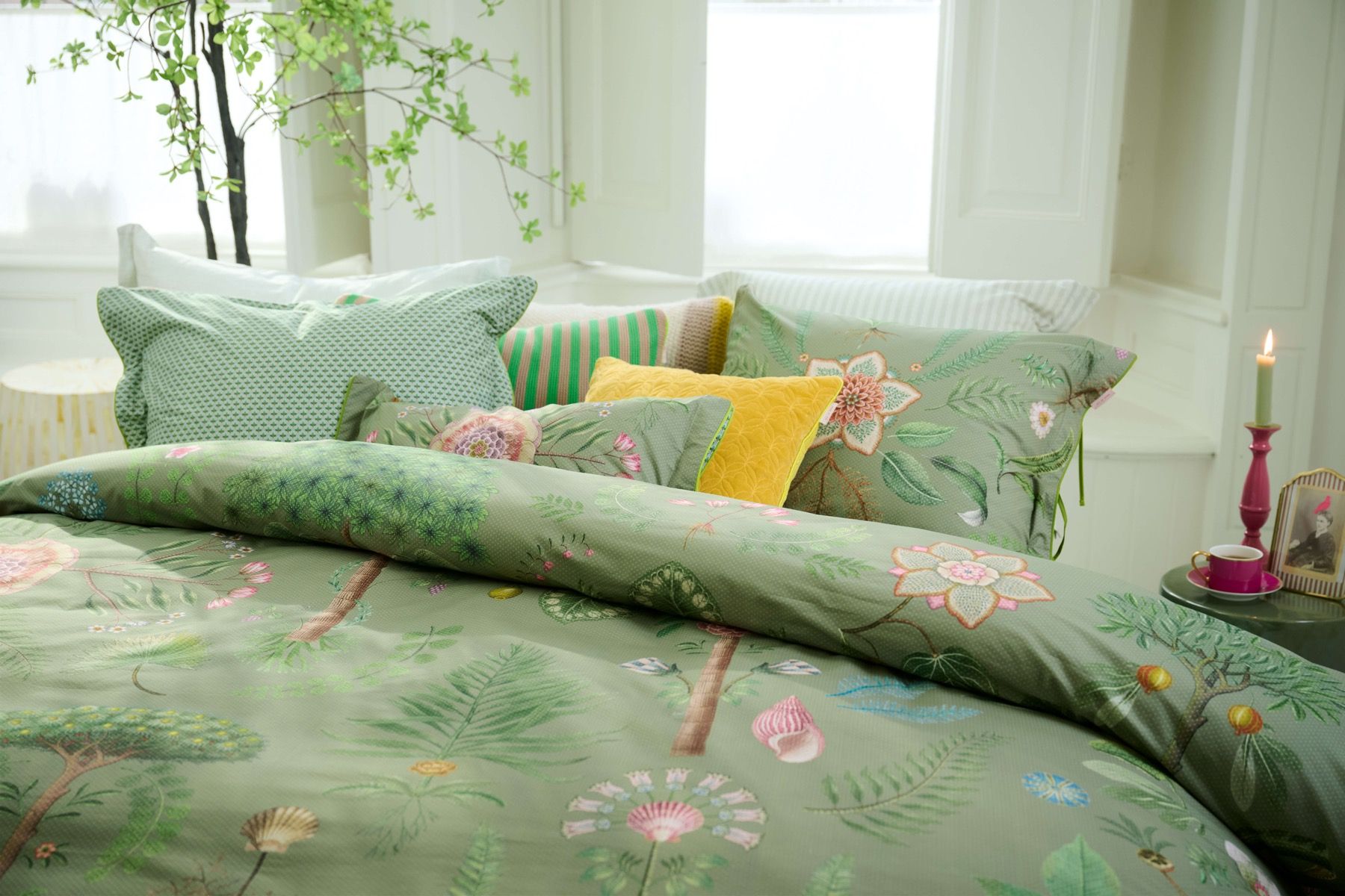 Duvet Cover Set Bamboleo Green