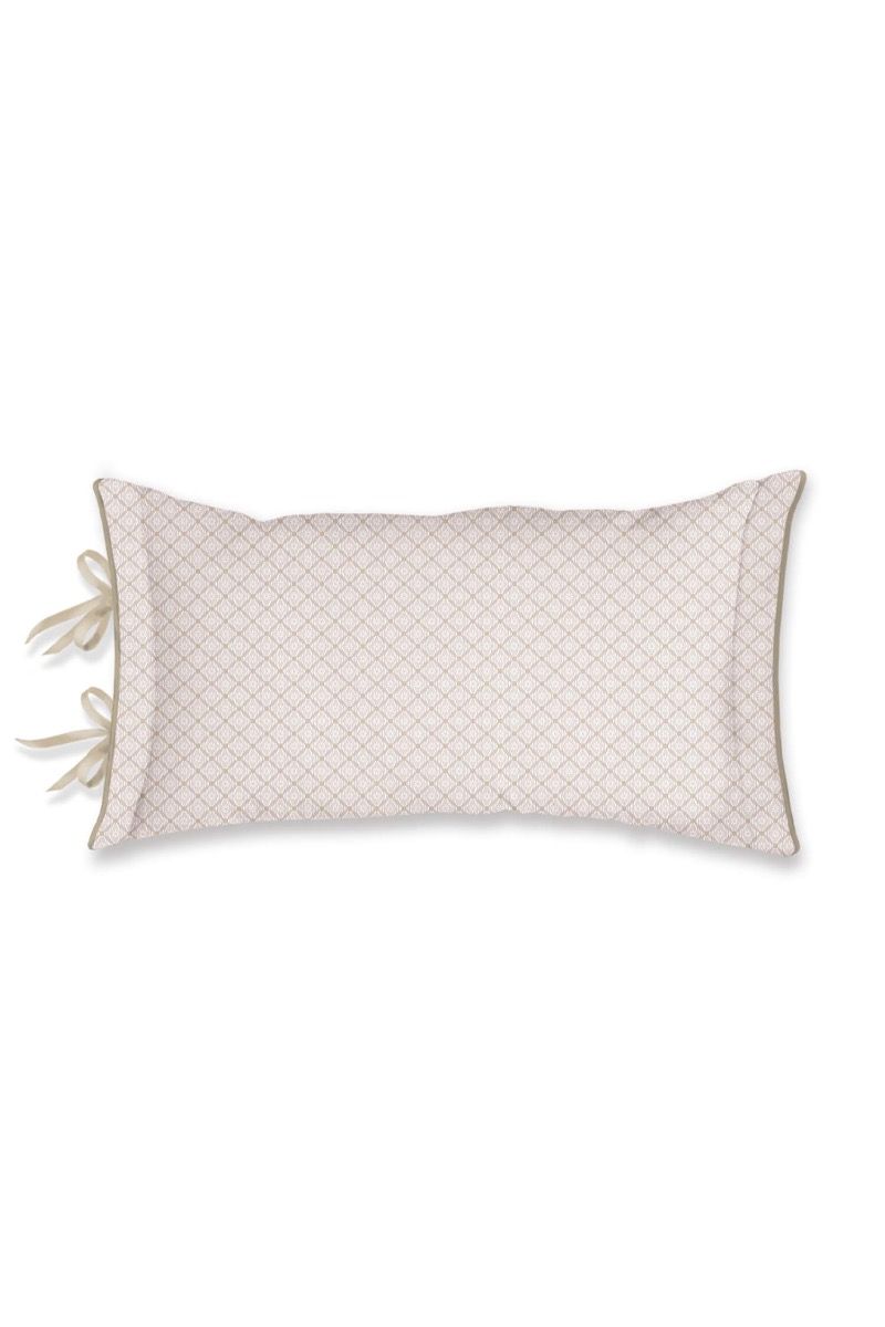 Coussin Décoratif Rectangulaire Campo de Flores Blanc Cassé