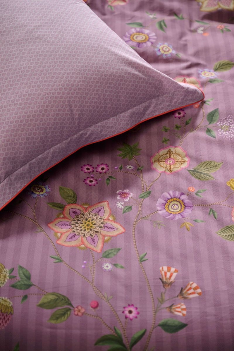 Ensemble housse de couette Flores Bailando Violet