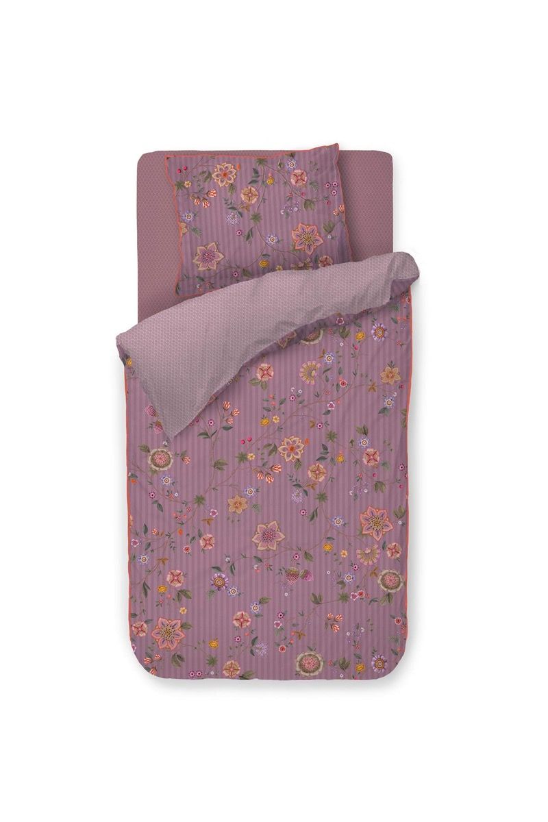 Ensemble housse de couette Flores Bailando Violet