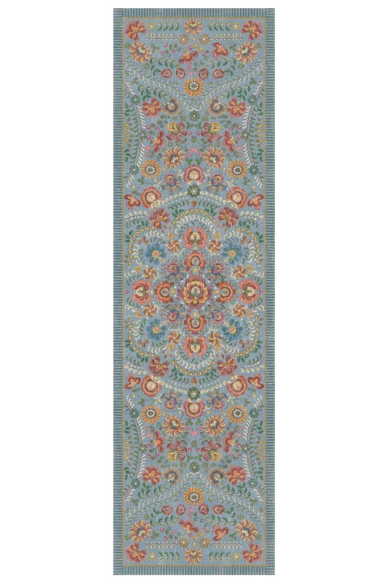 Tapis Coureur Il Ricamo by Pip Bleu Clair 80 x 295 cm