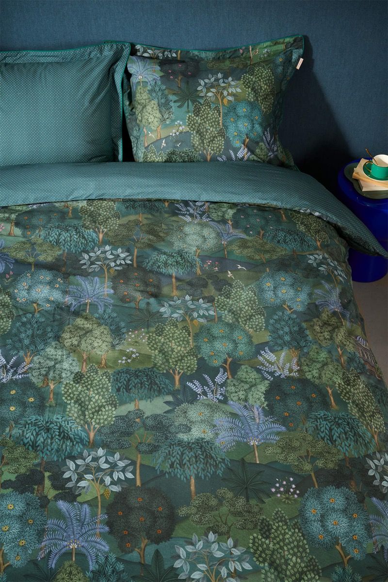 Duvet Cover Set Jardin de Noche Dark Blue